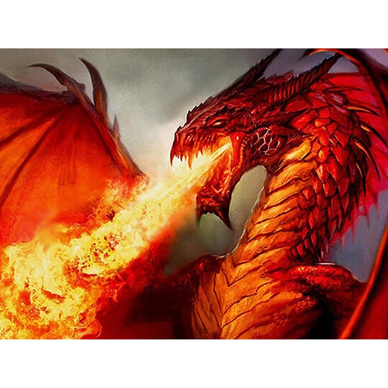 Dragon Fire  Diamond Painting Kit