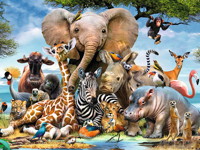 Jungle Animals Diamond painting Kit