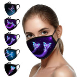 Butterfly Print Face Mask