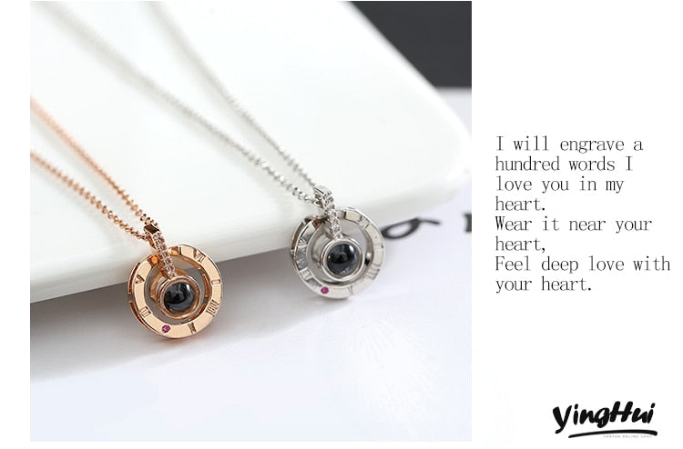 I LOVE YOU In 100 Languages Necklace