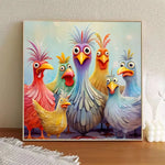 Chicken In Pose - Diamond Painting Kit