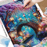 Hanging Lanterns On Tree - Diamond Painting Kit