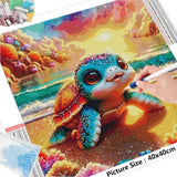 Cute Turtle  - Diamond Painting Kit