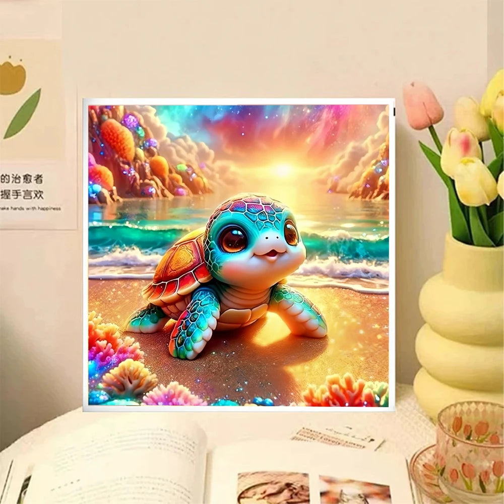 Cute Turtle  - Diamond Painting Kit