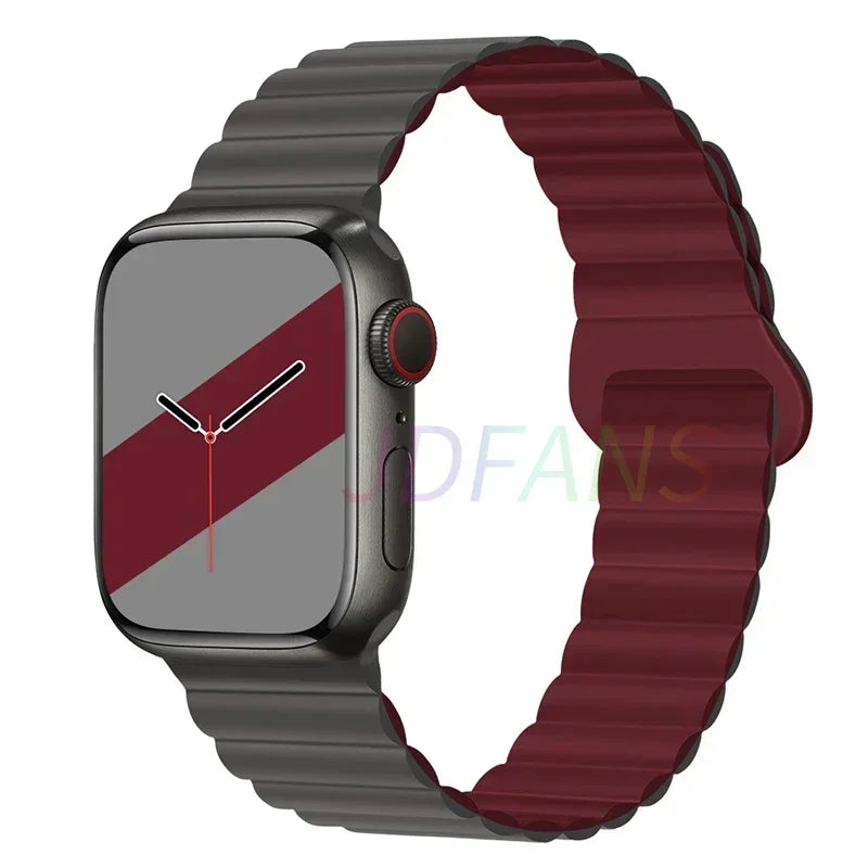 Silicone Magnetic Apple Watch Strap Band