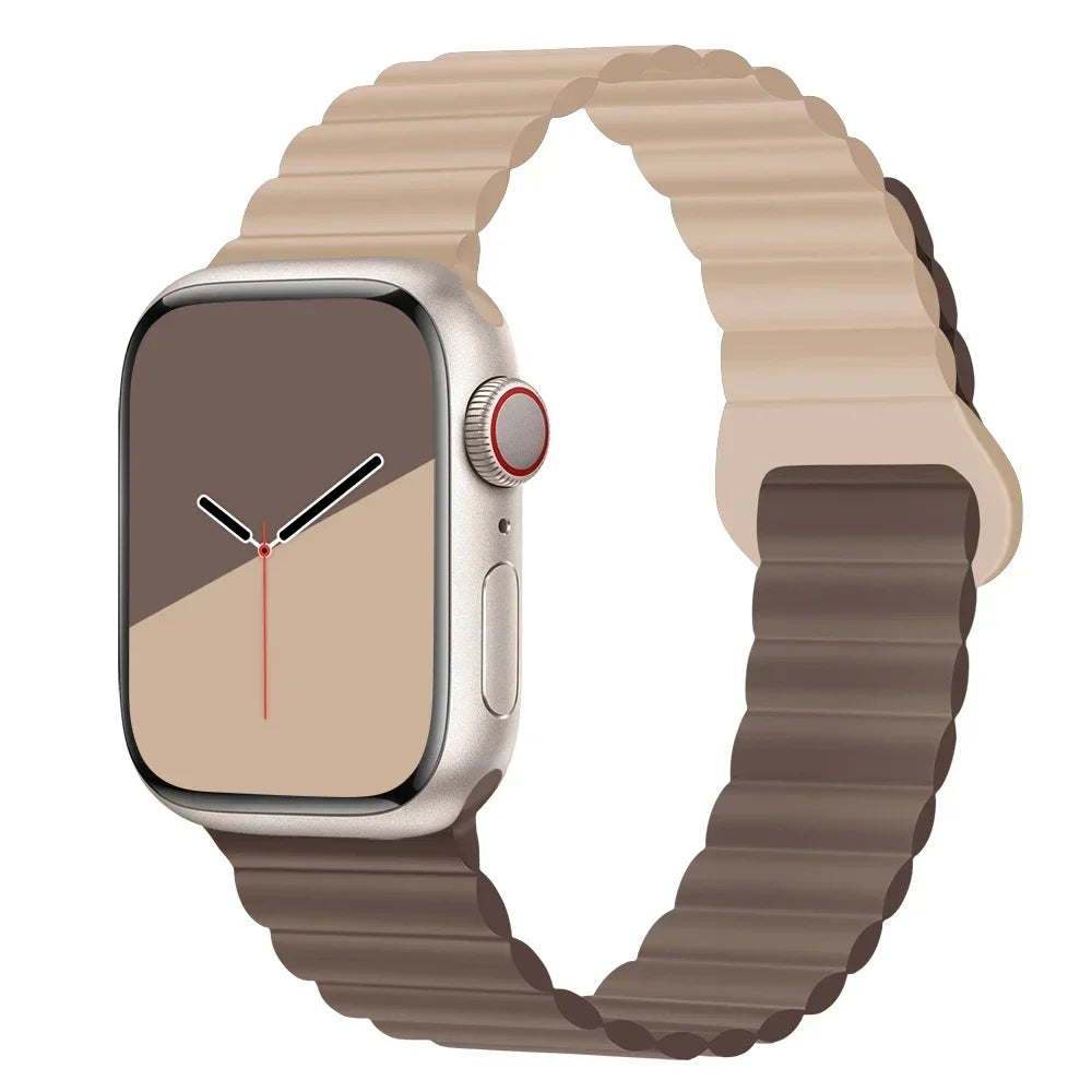 Silicone Magnetic Apple Watch Strap Band