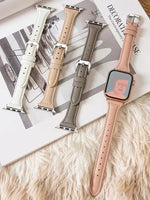 Slim Leather Apple Watch Strap