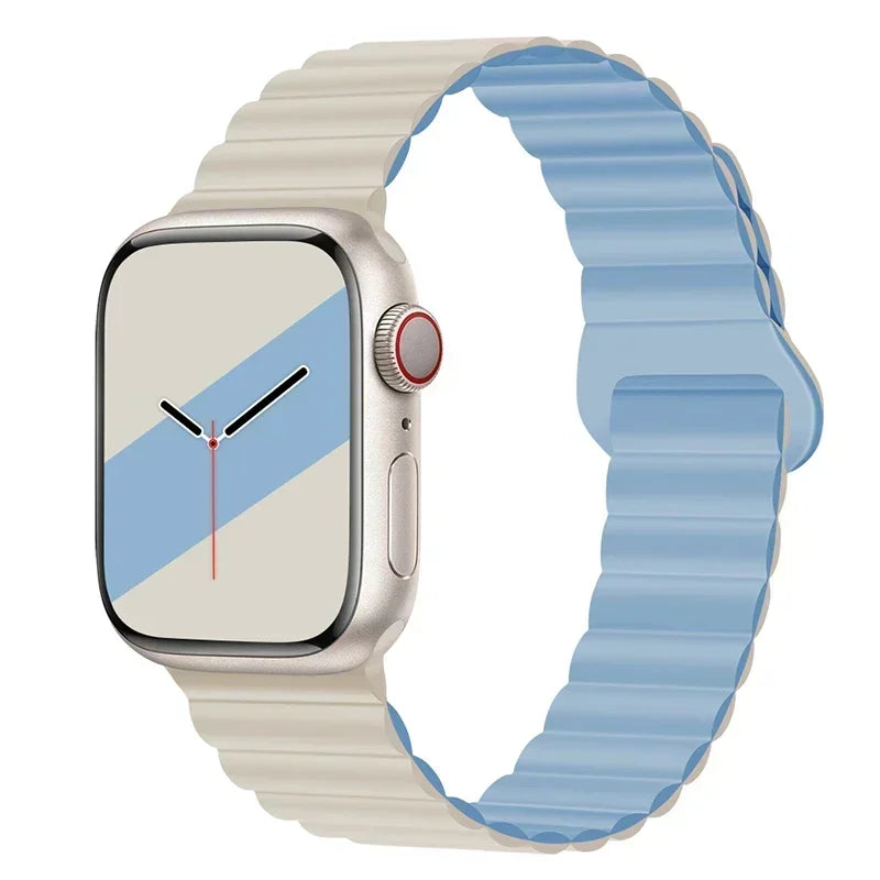 Silicone Magnetic Apple Watch Strap Band