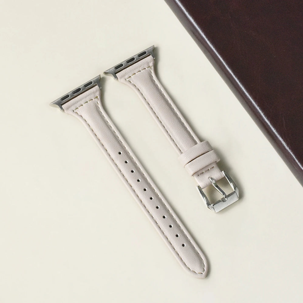 Slim Leather Apple Watch Strap