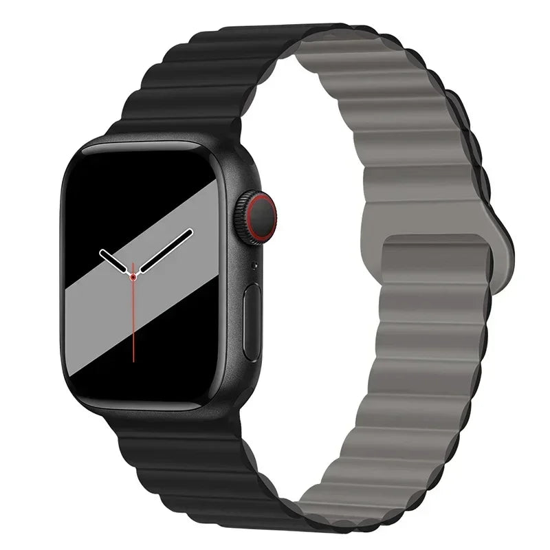 Silicone Magnetic Apple Watch Strap Band