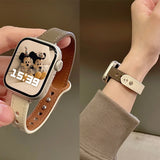 Thin Leather Strap for Apple Watch Band