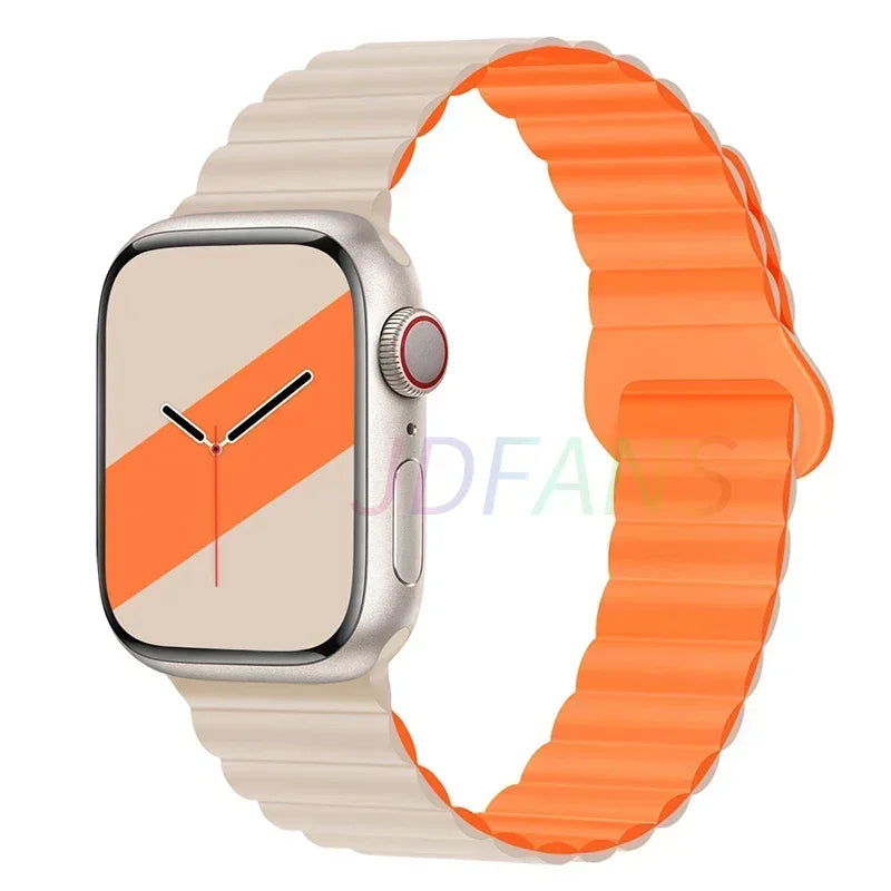 Silicone Magnetic Apple Watch Strap Band