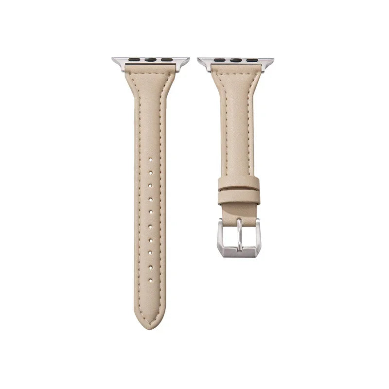 Slim Leather Apple Watch Strap