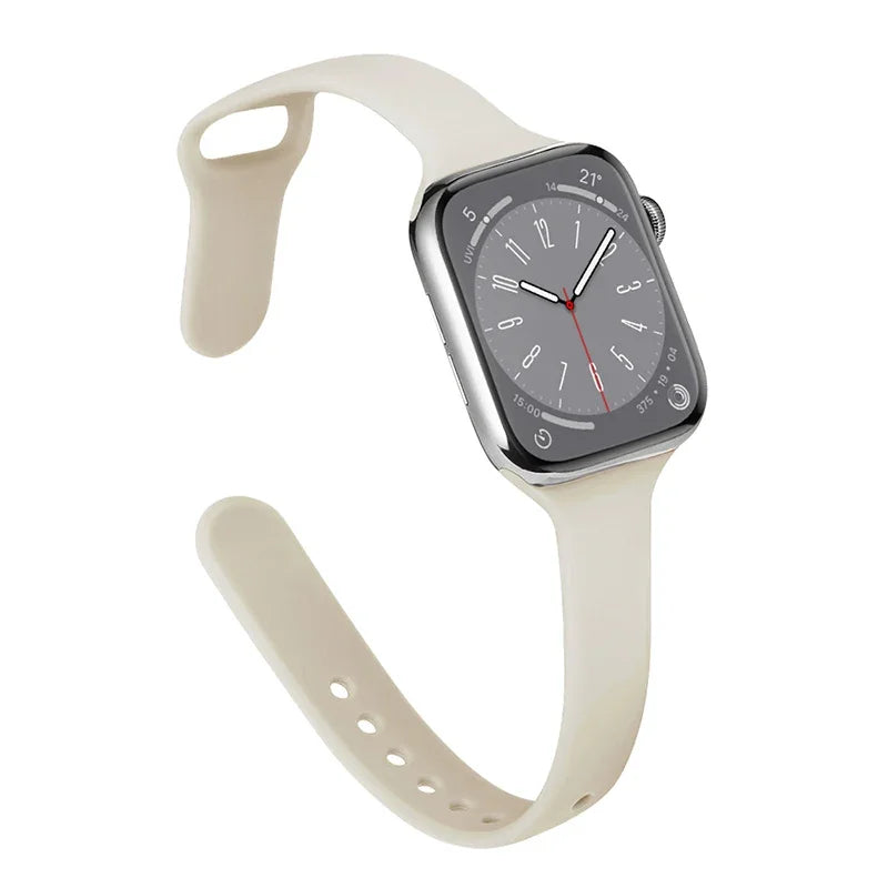 Slim Silicone Strap For Apple Watch Band