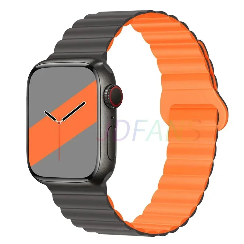 Silicone Magnetic Apple Watch Strap Band