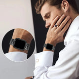 Stainless Steel Bracelet Men's Apple Watch Strap