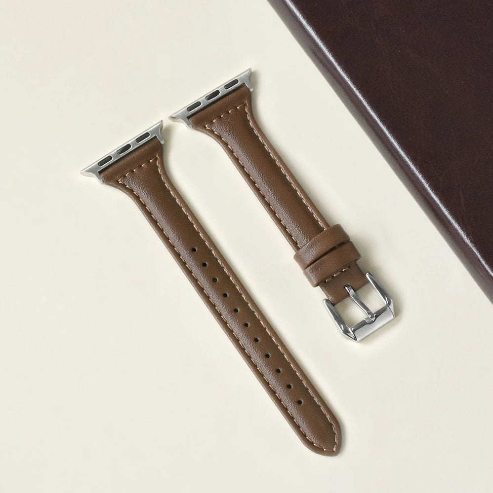 Slim Leather Apple Watch Strap