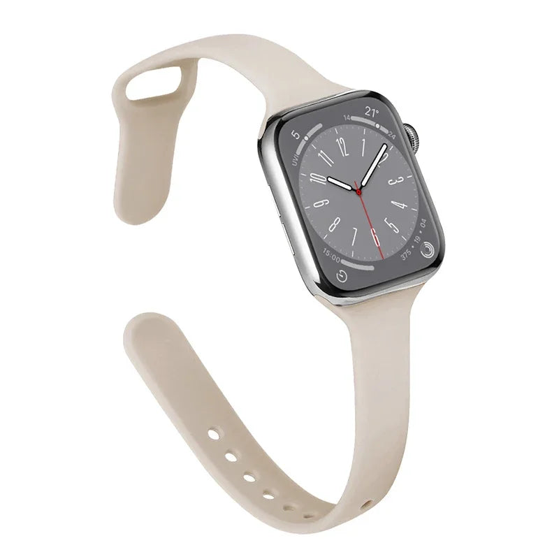 Slim Silicone Strap For Apple Watch Band