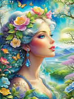 Mesmerizing Woman  - Diamond Painting Kit