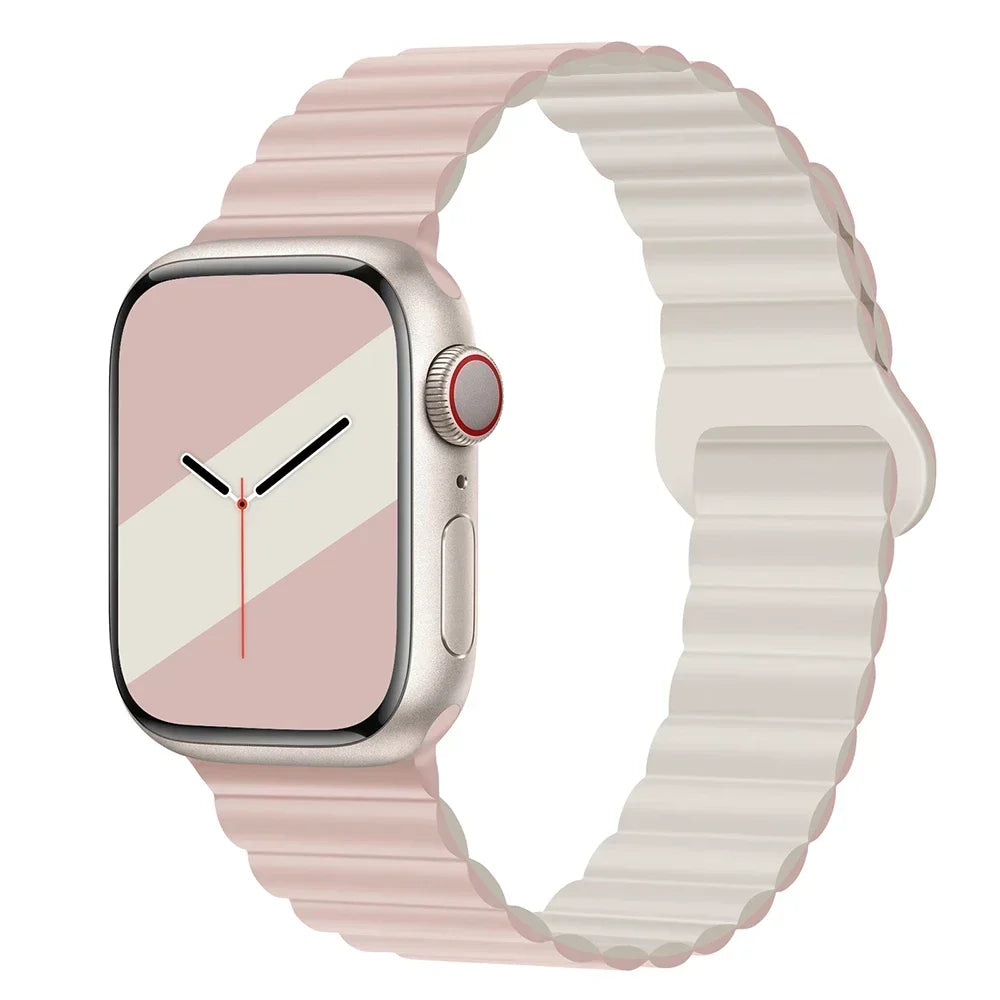 Silicone Magnetic Apple Watch Strap Band