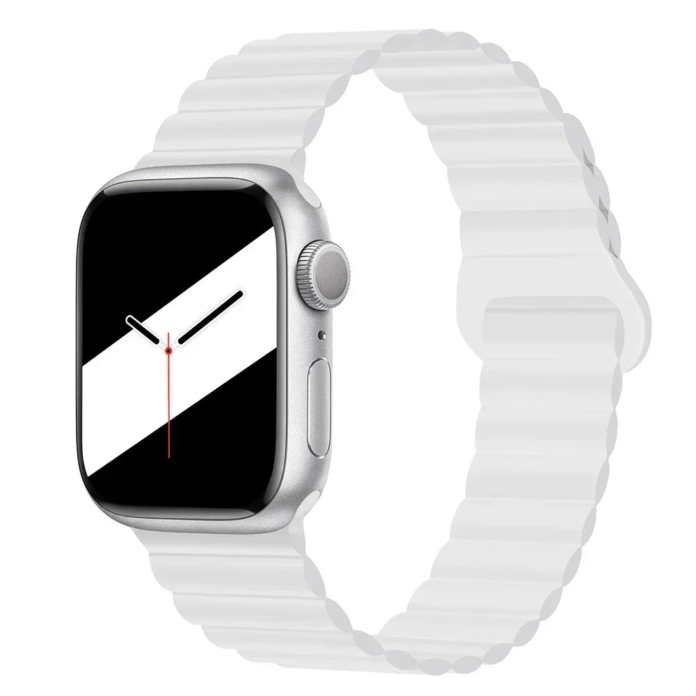 Silicone Magnetic Apple Watch Strap Band