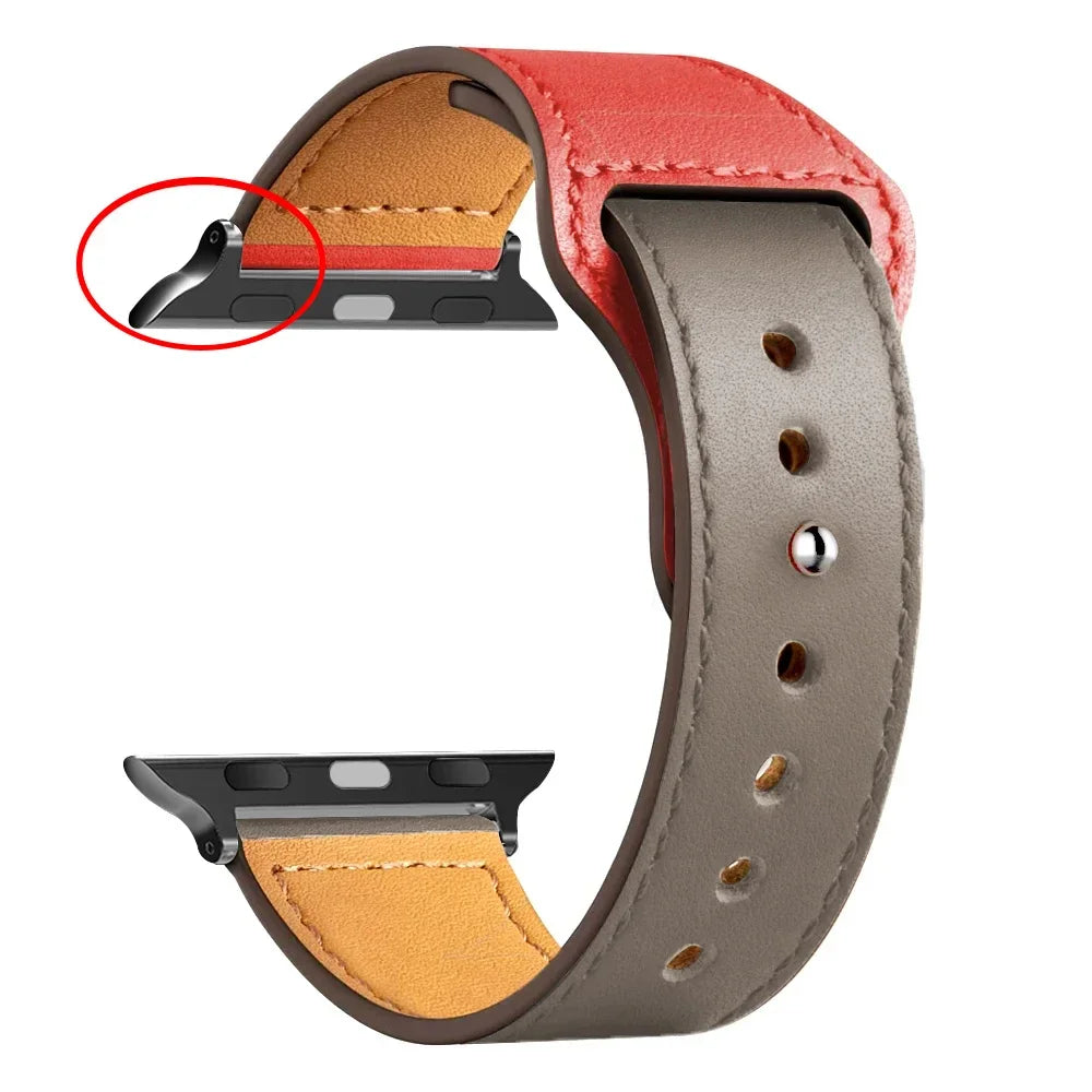 Leather strap For Apple Watch Band