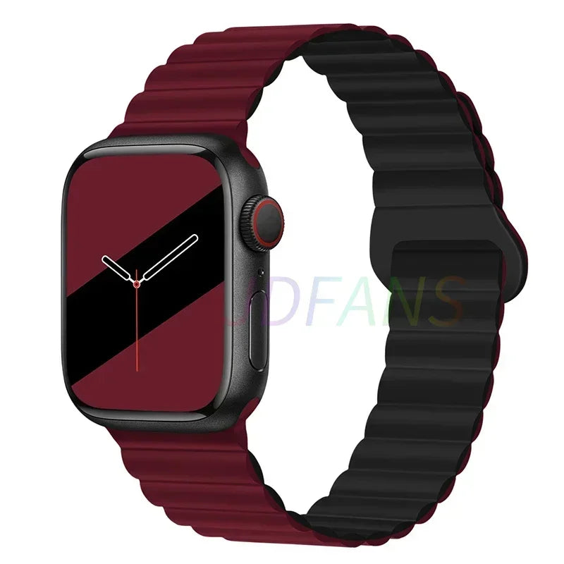 Silicone Magnetic Apple Watch Strap Band