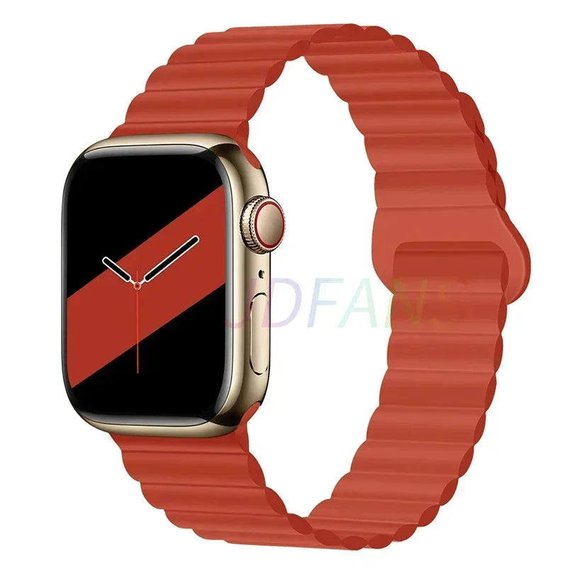 Silicone Magnetic Apple Watch Strap Band