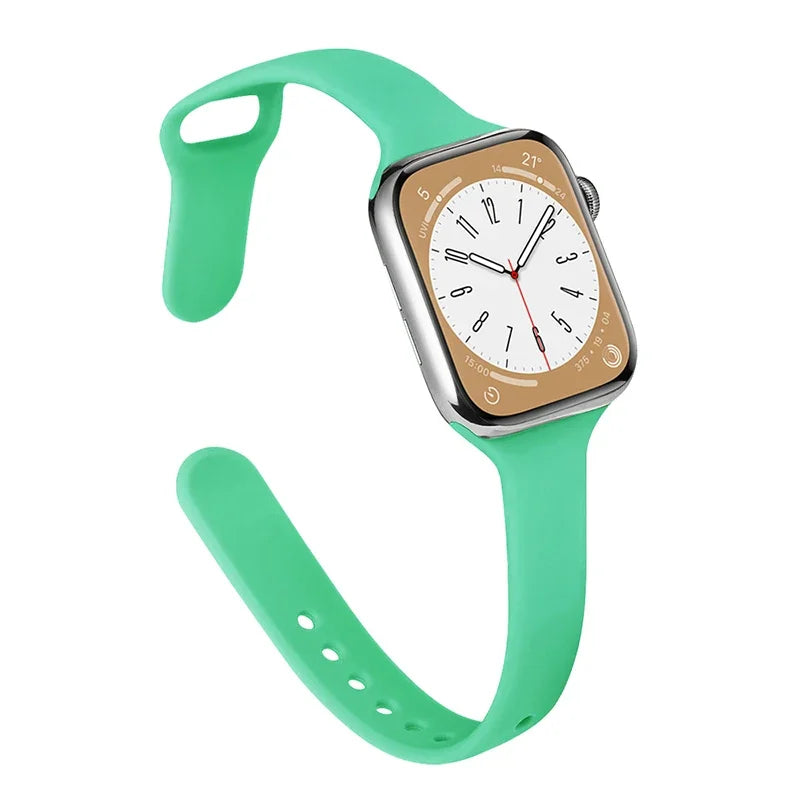 Slim Silicone Strap For Apple Watch Band