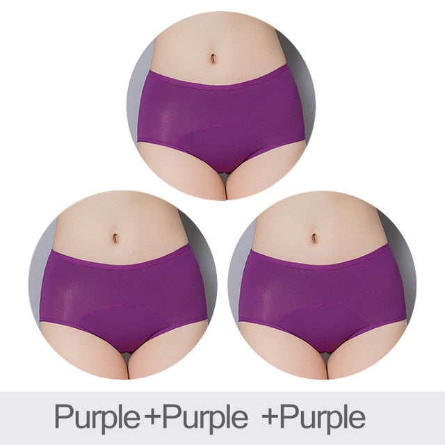 3pcs/set Leak Proof Menstrual Panties Women Period Underwear Sexy