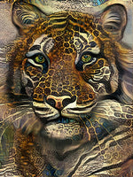 Surreal Tiger - Diamond Painting Kit