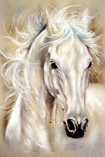 White Horse - Diamond Painting Kit