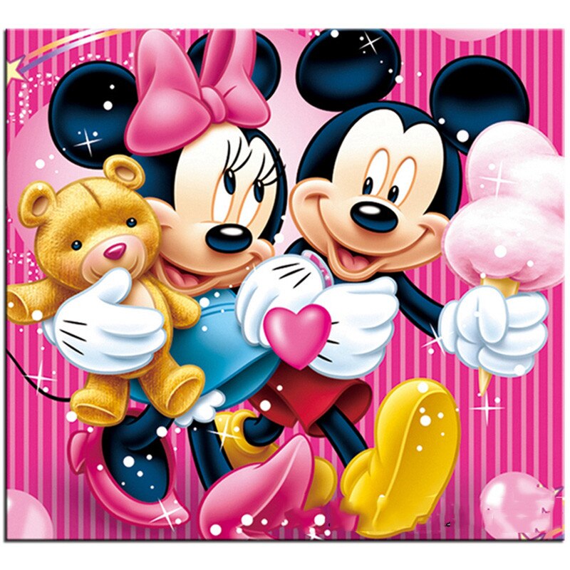 Mickey Couple In Love - Diamond Painting Kit