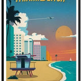 Vintage Miami Beach - Diamond Painting Kit