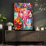 Floral Elephant - Diamond Painting Kit