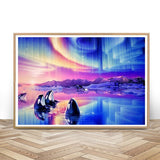 Dolphins Looking At Sky - Diamond Painting Kit