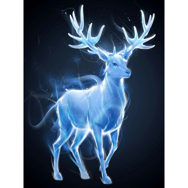 Glowing Deer - Diamond Painting Kit