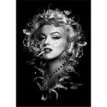 Smoking Marilyn Monroe - Diamond Painting Kit