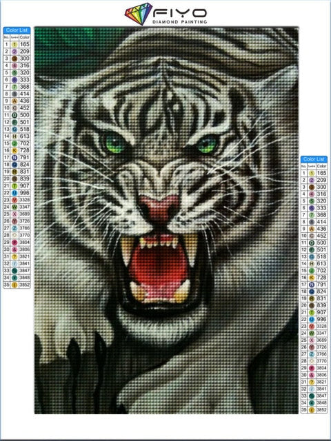 Tiger Roar - Diamond Painting Kit