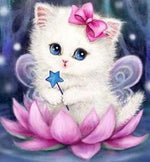 Lotus Cat - Diamond Painting Kit