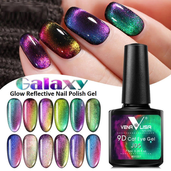 GalaxyGlow Reflective Nail Polish Gel