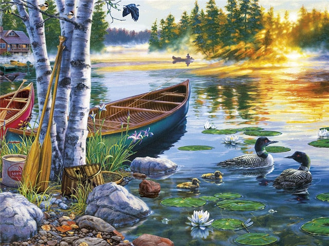 Duck Lake - Paint By Number Kit