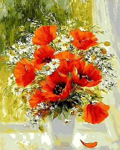 Radiance - Paint By Number Kit, Flowe Paint By Number