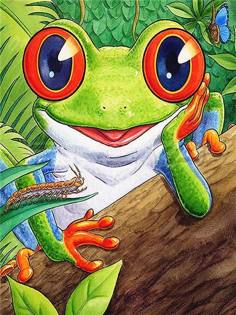 Frog Surprise - Diamond Painting Kit