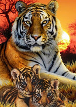 Tiger Mom - Diamond Painting Kit