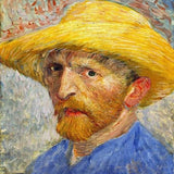 Van Gogh's Self Portrait with Straw Hat - Paint By Number Kit