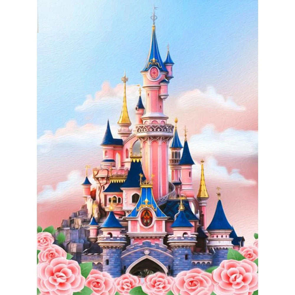 Castle In Pink  - Diamond Painting Kit