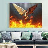 Devil And Angel In The Flame - Diamond Painting Kit