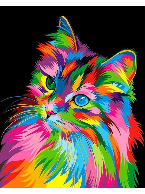 Pop Art Cute Cat - Diamond Painting Kit