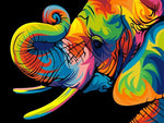 Pop Art Elephant - Diamond Painting Kit